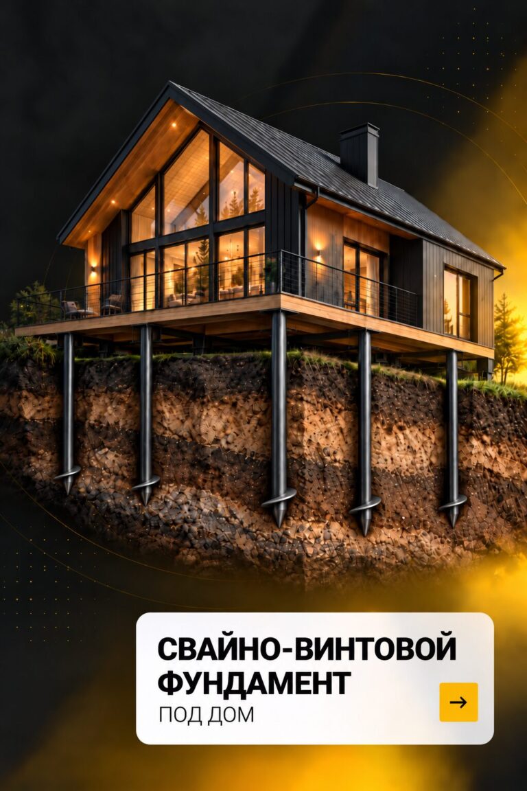 Винтовые сваи под дом в Симферополе